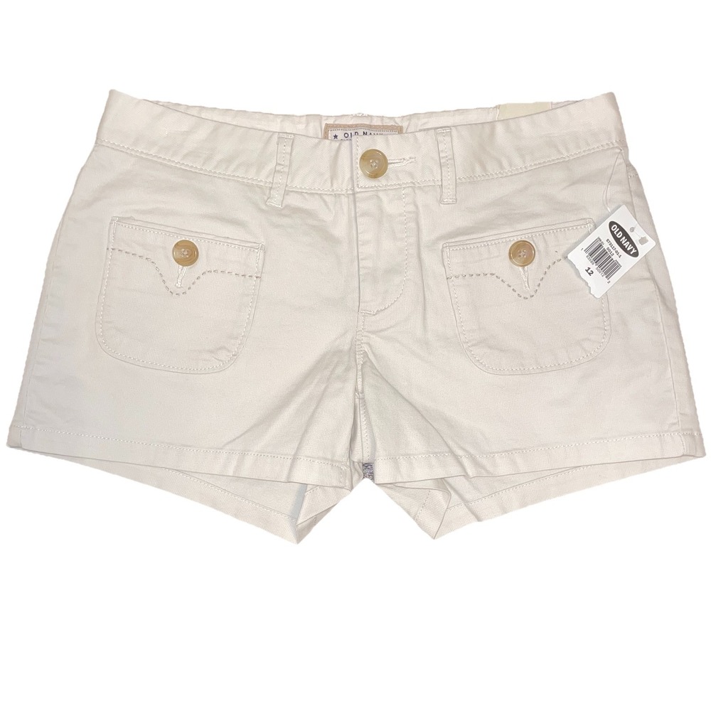 Old Navy Girls Stretch Front/Back Pockets Shorts Size 12 - NWT